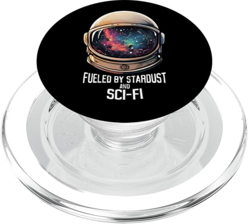 Fueled By Stardust And Sci-Fi Astronaut Helmet PopSockets PopGrip para MagSafe