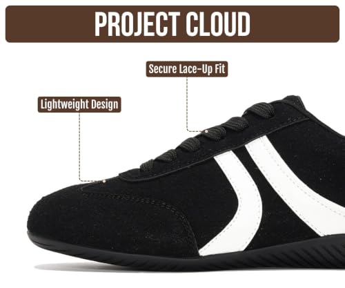 Image of Project Cloud Barefoot Shoes Women - Memory Foam Lace-Up Womens Sneakers - Lightweight & Non Slip Womens Shoes Casual - All-Day Women's Fashion Sneakers for 2026 (Goal)
