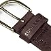 Eddie Bauer Women's Casual Leather Belts with Durable Metal Buckle, Floral Tooled - Brown, Large