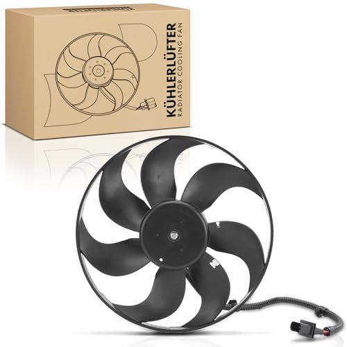 Frankberg Ventilador del radiador Rueda del ventilador Radiador de agua Compatible con Golf IV 1J1 1.4L L.u.p.o 6E1 6X1 1.0L Golf IV 1J1 1.6L Polo 6N2 1.4L Golf IV 1J1 1.9L Replace# 6Q0959455K