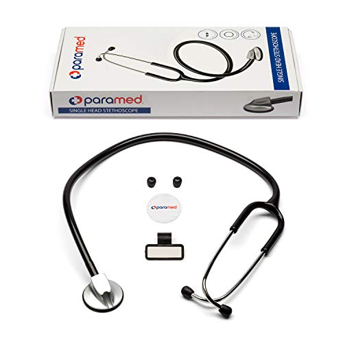 PARAMED Stethoscope - Classic Single Head Cardiology for Medical and Clinical Use by Paramed - Suitable for Nurse Men Women Pediatric Infant - 22 inch - Thumbnail 4