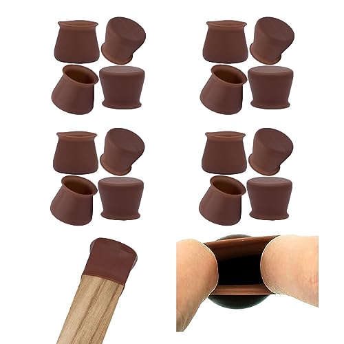 Simpracon Silicone Chair Leg Protectors 1.3-1.8” 16 pcs
