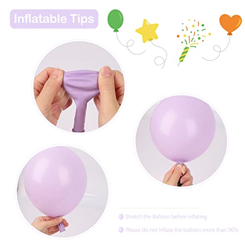 Hiagrow 100Pcs Purple Balloons - Latex Balloons Arch Kit Different Sizes 18 12 10 5 Inch Party Balloon Suitable For Baby Shower Decorations Birthday Party Graduation Wedding Holiday Balloon Decoration #TOP3
