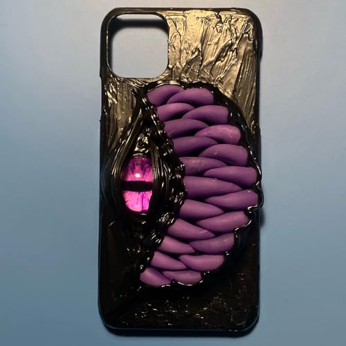 Coque Monster Eye sur mesure antidérapante avec relief 3D gothique protecteur