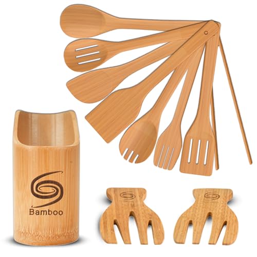 Eco-Friendly Cooking Essentials: The Ultimate 11-Piece Bamboo Utensil Set for Every Home Chef