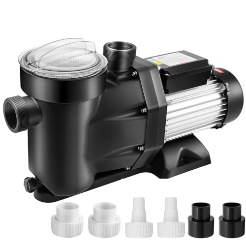 Leomru 2.5 HP Pool Pump 8880 GPH Self Priming in/Above Ground Swimming Pool Pump 110V Single Speed...
