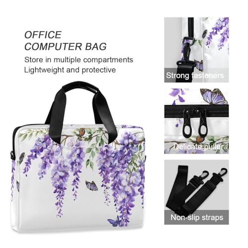 Maletín para portátil ALAZA 13-15.6 pulgadas morado miniatura 6