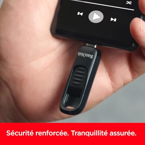 Sandisk SDCZ480-256G-G46 256Gb Ultra Slider Usb Type-C Flash Drive - Up To 400Mb/S, Usb 3.2 Gen 1, Retractable Connector thumb #5