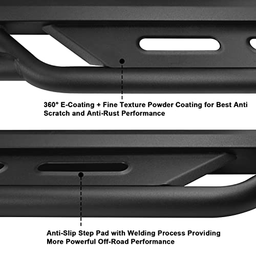 Estribos para Tacoma Double Cab 2005-2023 en negro miniatura 4