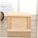 Yardwe Natural Wooden Hamster House with Flat Roof PET Hut for Hamsters Adorable Cabin for Small Animals Suitable for Indoor Use