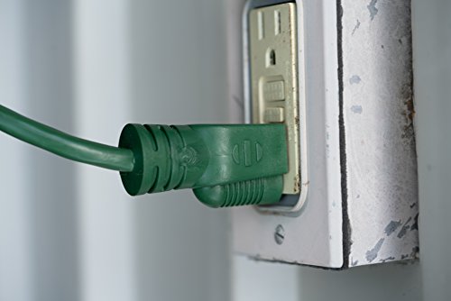Woods 160001 Yard Master Light Duty Outdoor Extension Cord, 20Ft, 16 Gauge, 3 Conductor, Landscape And Patio Cord, Green thumb #4