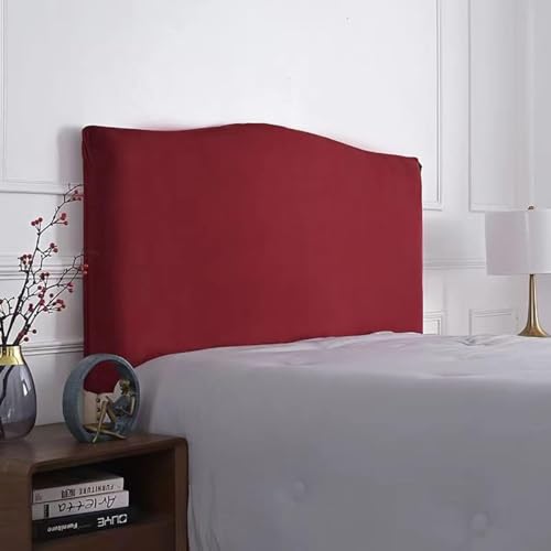 Fundas para Cabeceros De Cama Fundas para Cabeceros Funda Elástica para Cabecero De Cama Terciopelo Funda Protectora Elástica Todo Incluido para Cabecero Funda Tapizada para Ca, Red, 120cm