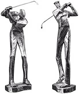 Uttermost Practice Shot Golfer Set of 2 Sports Sculptures
