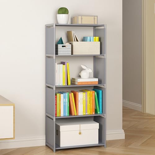 Juroupi Scaffale per Libri a 5 Livelli 8 Scaffali di Libreria Alta Bookcase Assemblaggio di Portata Verticale per Camera da Letto/Soggiorno/Ufficio/Armadio/Sala da Studio