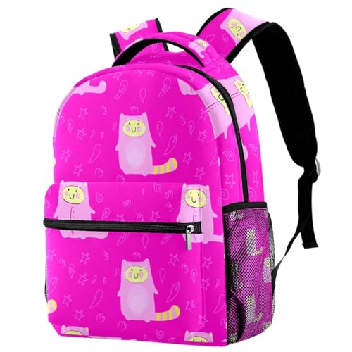 Sac de voyage décontracté en tissu imprimé chats multicolores