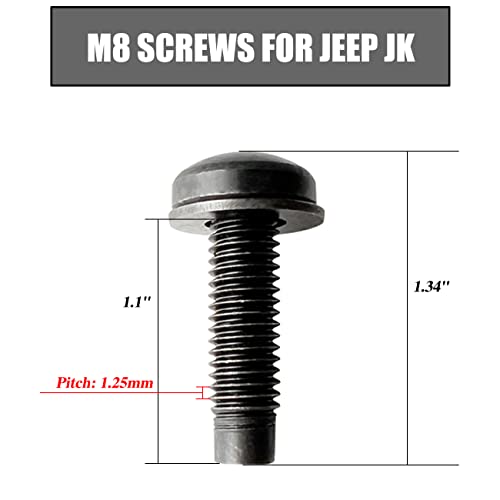 Image of Screws Bolts for Jeep Wrangler JK,M8 Bolts