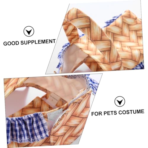 Disfraz cesta divertido para perro talla XL amarillo miniatura 3
