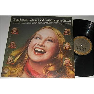 BARBARA COOK - AT CARNEGIE HALL LP AUTOGRAPHED