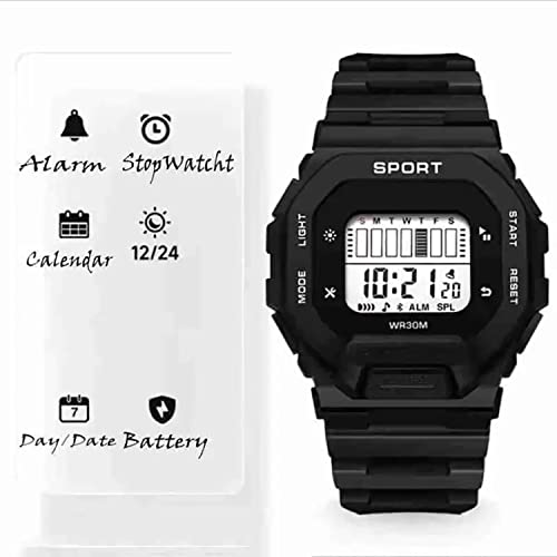 Image of Time Up Digital Dial 2025 Shock-Proof Water & Dust Resistant Alarm Student Watch for Boys & Girls (Age 5-17 Years)-GSK-101