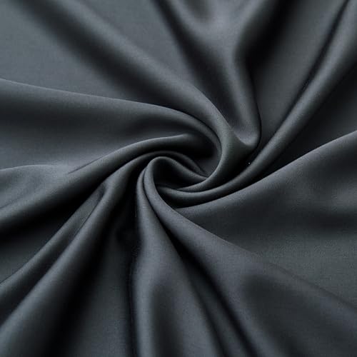Image of Luxury Bamboo Market | King Envelope Pillowcase Set | 100% Viscose Made from Bamboo | Organically Grown | Ultra Soft | Cooling | 2pcs [Charcoal Grey]