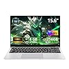 Computadora portátil DDR4 de 15.6 pulgadas, 8 GB de RAM, 256 GB SSD, computadoras portátiles tradicionales con N4000 (hasta 2.60 GH) Pantalla FHD de 15.6 pulgadas 1920 x 1080, tapa ligera para estudiantes/viajeros/profesionales de negocios