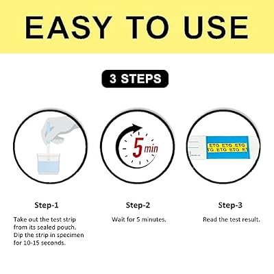 Emnce ETG Urine Alco Screen Kit Single Dipcard Up to 80 Hour Detection Easy Reliable Screening for Personal Use