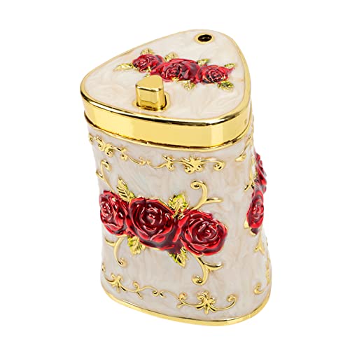BEBEMOKO European Style Decorative Toothpick Holder Retro Embossed Design Elegant Toothpick Dispenser for Home Kitchen Parties Housewarming Present