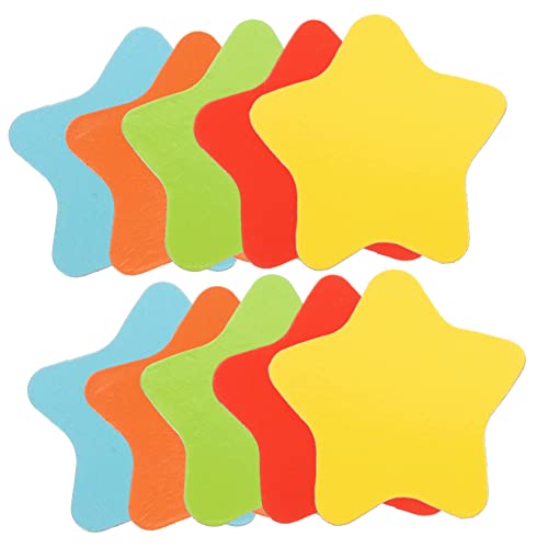 ORFOFE 300 Peças Telhas Estrela Grandes 100 Peças Pó Magnético De Borracha