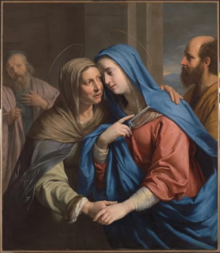 Tableau Moderne la Visitation Champaigne - Impression Toile Premium