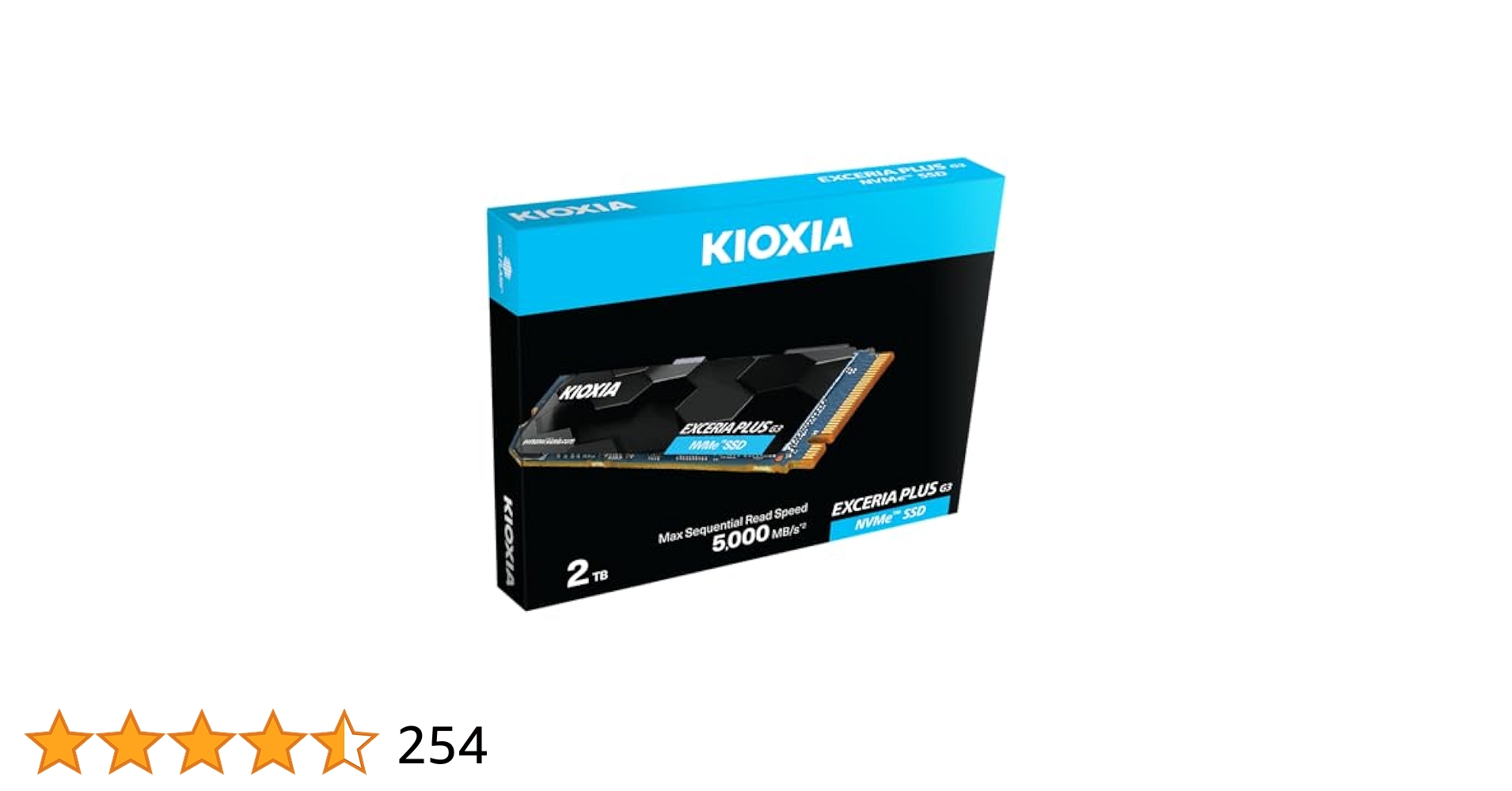 Amazon | KIOXIA EXCERIA 2TB plus G3 NVMe™ SSD。 | KIOXIA