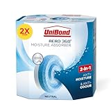 UniBond AERO 360° Moisture Absorber Neutral Refill Tab, ultra-absorbent and odour-neutralising, for AERO 360° Dehumidifier, Condensation Absorbers, Twin Pack (2 x 450g)