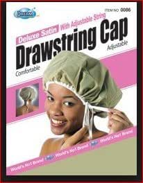 Amazon.com: Deluxe w/Adjustable String Drawstring cap : Beauty ...