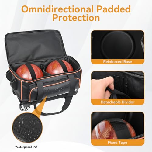 DAUSROOB 2 Ball Bowling Bag