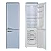 Produktbild YUNA Retro Kühl-Gefrierkombination Kühlschrank Talvi 250 L blau