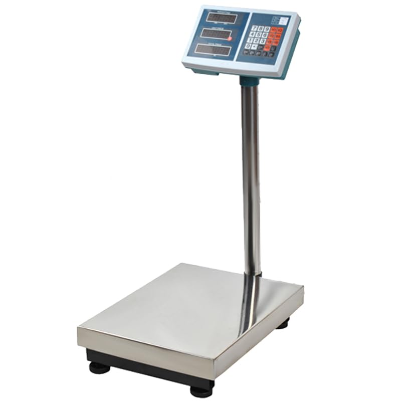 Industriële Platformweegschaal 100 Kg - 10 G, LED-display, In Hoogte Verstelbare Poten