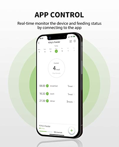 Petkit Automatic Cat Puppy Feeder With Stainless Steel Bowl, App Control, 10 Portions,10 Meal Plans Per Day, Low Food Led Indicator Pet Smart Feeder For Small Animals, Auto Pet Food Dispenser #TOP3