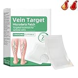 12 Unidades Target parche avanzado con para varices Parche con Microagujas para Venas Varicosas, Tratamiento Natural para Piernas, Apto para Todo Tipo de Piel (4PC+Verde)