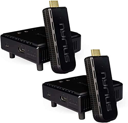 Nyrius Aries Pro Wireless Hdmi Transmitter And Receiver To Stream Hd 1080P 3D Video From Laptop, Pc, Cable, Netflix, Youtube, Ps4, Drones, Pro Camera, To Hdtv/Projector/Monitor - 2 Pack #TOP23