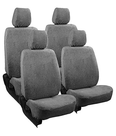 Pure Cotton Fabric Heavy Towel Cum Seat Covers for Hyundai Creta (Gray)