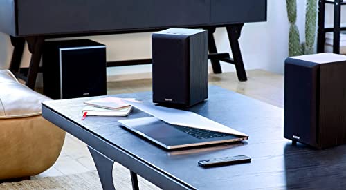 Edifier M601Db Bookshelf Speakers With 8 Inch Wireless Subwoofer, 2.1 Computer Speaker System Bluetooth 5.1 Aptx, 110W Rms, Black #TOP7