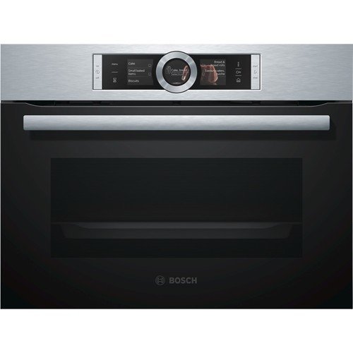 Bosch Serie | 8 Built-in compact steam oven, Stainless steel -CSG656BS1B, 1 Year Warranty