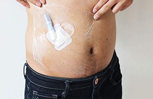 GHzzY Parche de Protector de Ducha para Mantener Secos los sitios de la Herida - Cubierta de Vendaje de catéter Impermeable para bañarse - Barrera de Ducha (8x8in, 100 Piezas)
