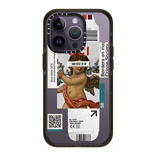 CASETiFY CpNg iPhone 14 Pro P[X [MILKi (4x MIL-STD-810G)/2.5m̗NA] - Below 30 Degrees - ObV[ ubN