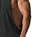 Mens Drop Armhole Tank Top Male Workout Cut Off Sleeveless Shirts Muscle Cut Off Tank Tops for Men (Black,Medium)