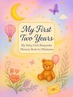 My First Two Years: My Baby Girl’s Keepsake Memory Book for Milestones: Capture every giggle, first step, and precious memory from birth to age 2 , in ... designed keepsake made just for baby girls B0F5N3978L Book Cover