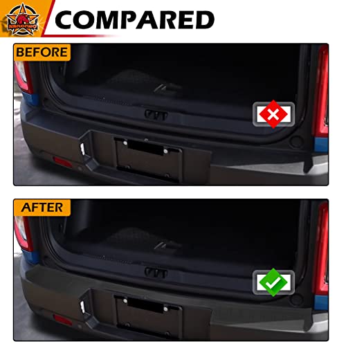 Hibrongo Rear Bumper Protector Compatible With For 2021 2022 Ford Bronco Sport Version Accessories Trunk Sill Guard Trim Cover Tpe Non-Slip Anti-Scratch Sticker Strip #TOP3
