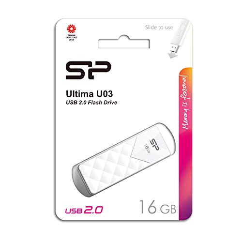 Usb-stick 16gb silicon power usb2.0 cob u03 white