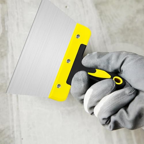 3 Stück Flächenspachtel, Breitspachtel Set 20 cm 25cm 40cm Profi Edelstahl BreitspachtelWandwerkzeuge Trockenbau Finishing Glättungsspatel Spachtel zum Verputzen von Wänden