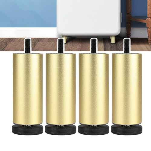 Patas para muebles doradas de alta resistencia con perno M8 regulable 2