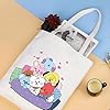 LEVLO BT Lover Multicolour Canvas Tote Bag (32 cm x 37 cm) for Women, Gift Recipient #1